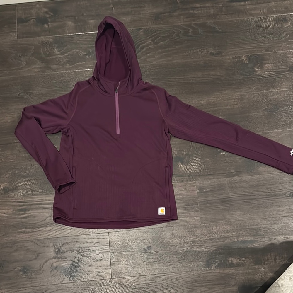 WOMEN'S CARHARTT FORCE® RELAXED FIT HALF-ZIP HOODED PULLOVER